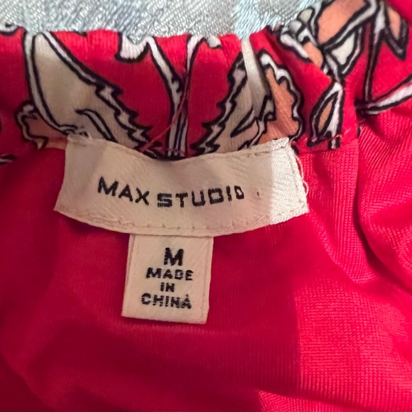 Max Studio Red Paisley print Maxi Sun Dress SZ10 - Picture 13 of 16